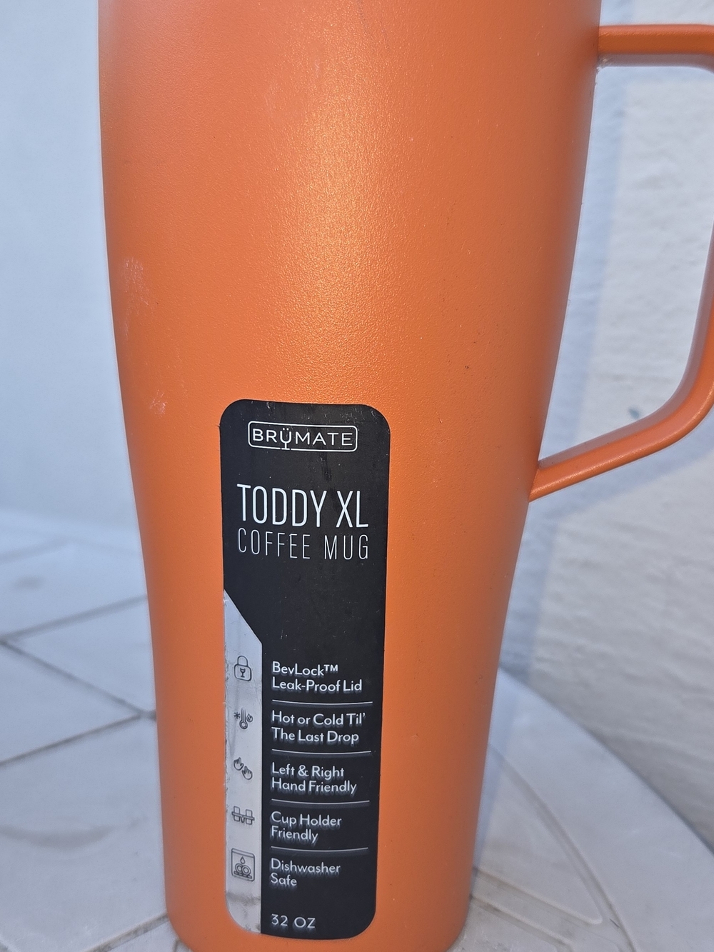 BrüMate Toddy XL Coffee Mug - Orange